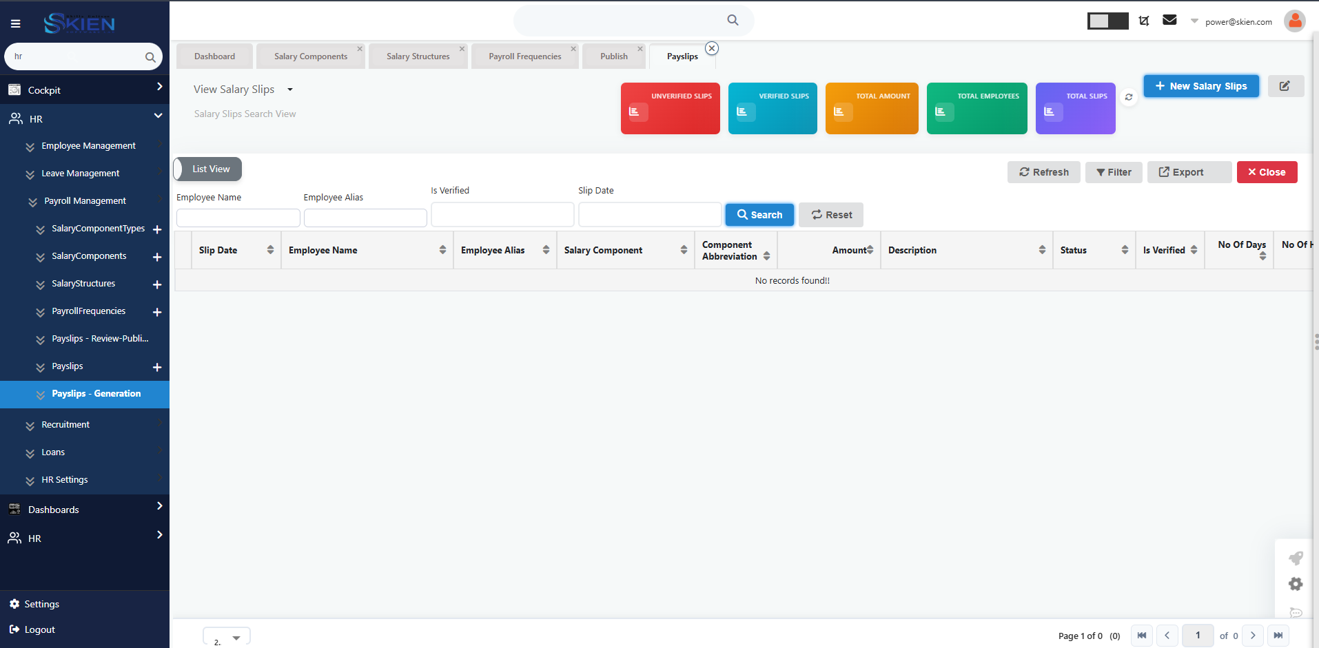 Skien HR Management System